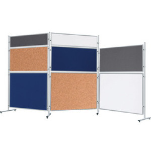 FRANKEN Korkta ECO 120 prikbord, 1200 x 1200 mm, aluminium frame, zilver