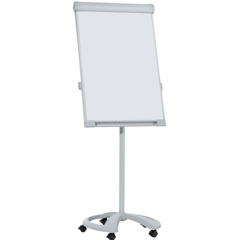 FRANKEN flipchart PRO Deluxe Mobil, magnethaftend, hoogte verstelbaar 1,80-1,95 m