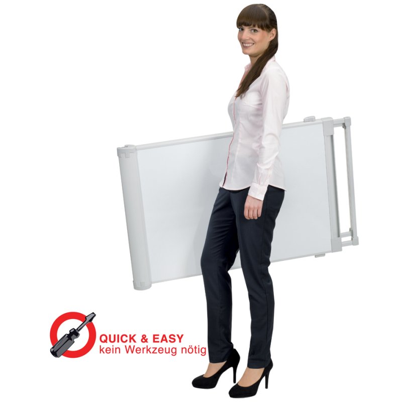 Franken Deluxe Standaard Flip-Over Bord, 670 x 950 mm, lichtgrijs