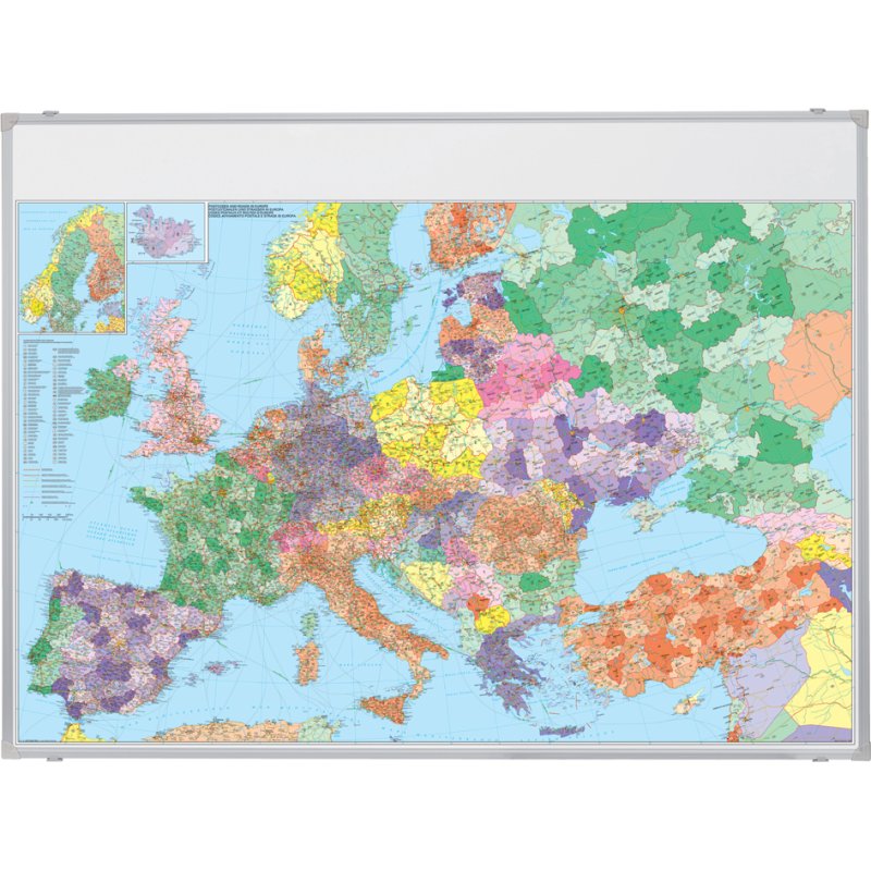Magnetische kaart van Europa, 138 x 98 cm