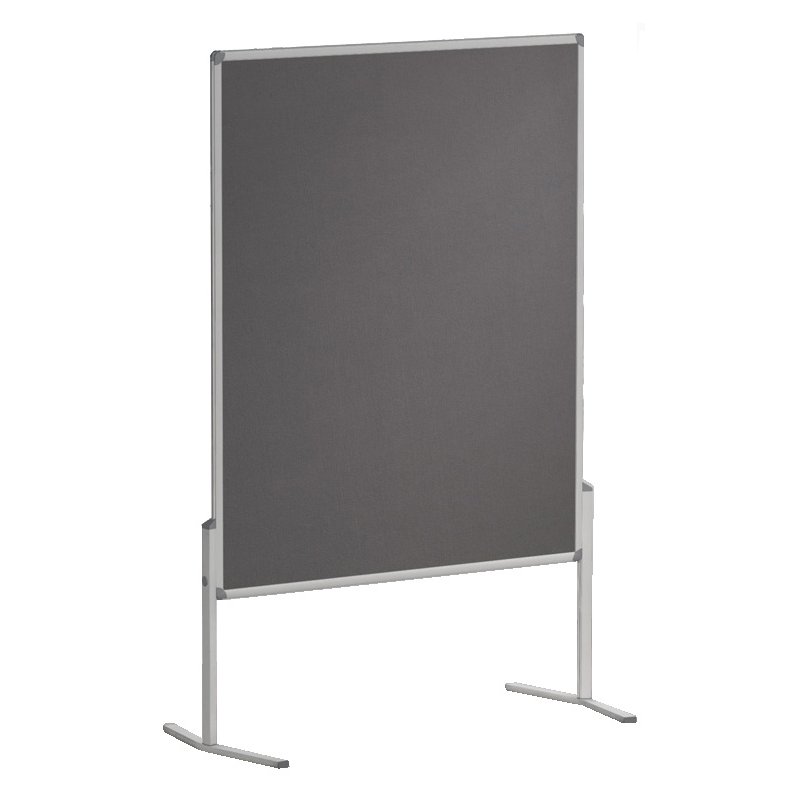 FRANKEN moderatietafel PRO, 1200 x 1500 mm, vilt grijs
