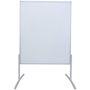 FRANKEN moderatietafel PRO120x150, aluminium frame, karton wit, 1200 x 1500 mm