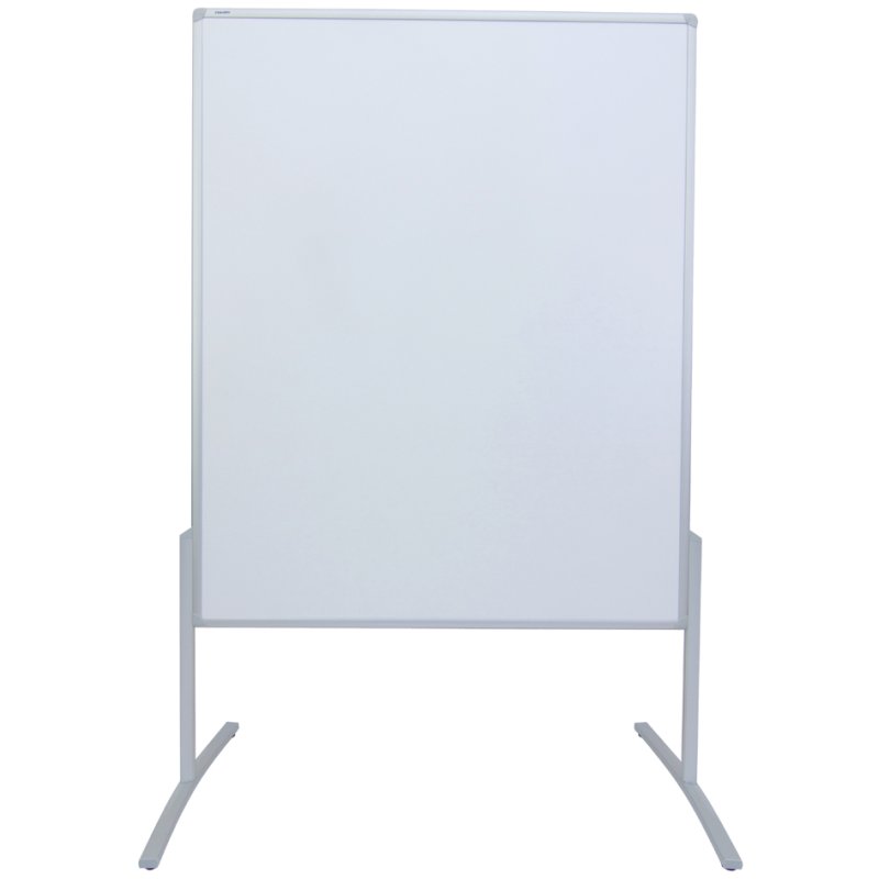 FRANKEN moderatietafel PRO120x150, aluminium frame, karton wit, 1200 x 1500 mm
