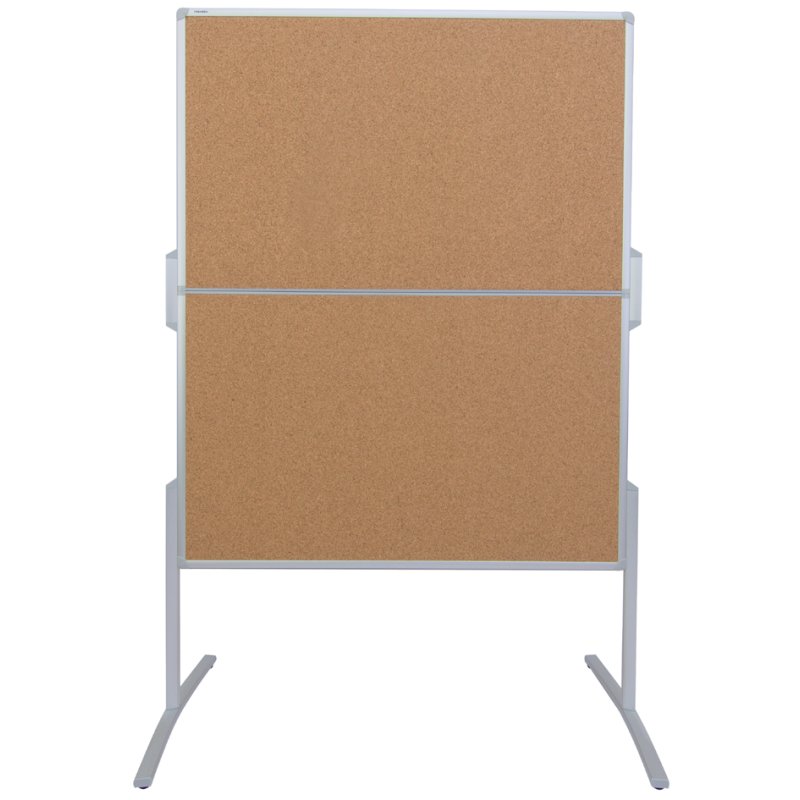 FRANKEN moderatietafel PRO120, inklapbaar, kurk oppervlak, 2 tafels 750x1200 mm