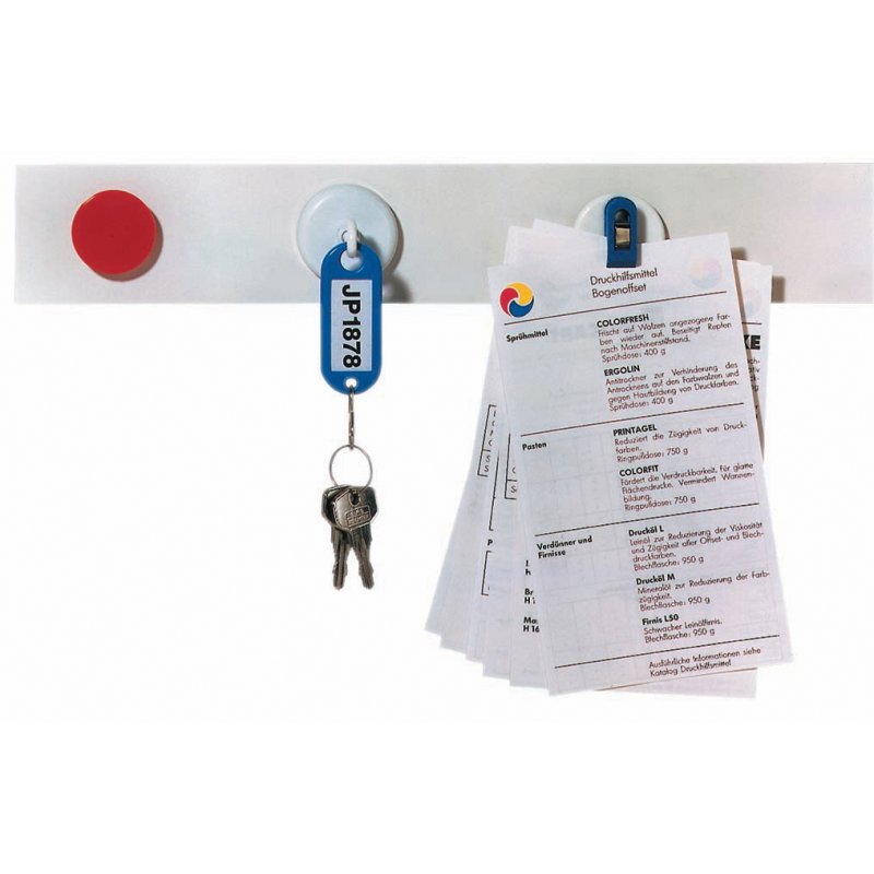 FRANKEN magneetstrip 100 x 5 cm, wit, 10 stuks