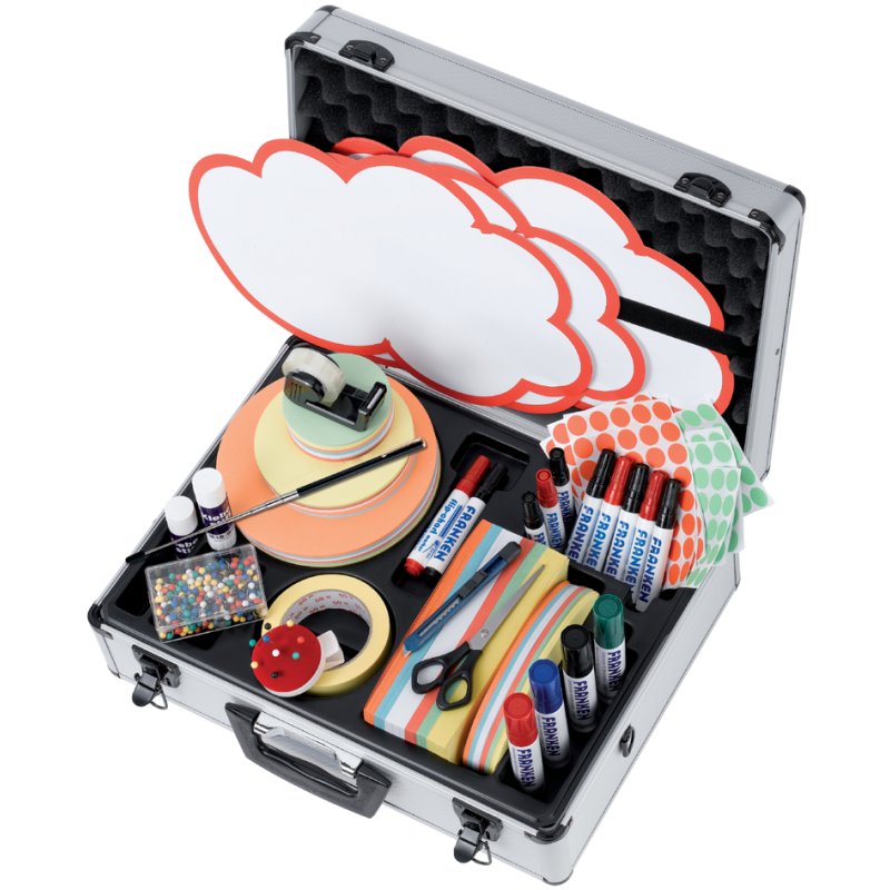 Franken professionele vergaderbak, 2.500 onderdelen, aluminium