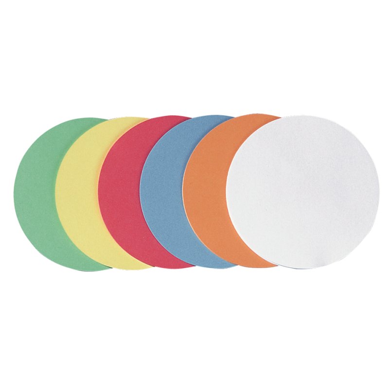 FRANKEN moderatiekaarten rond, diameter 195 mm, gesorteerd