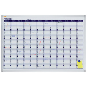 FRANKEN Jaarkalender planbord magnetisch, 900x600 mm
