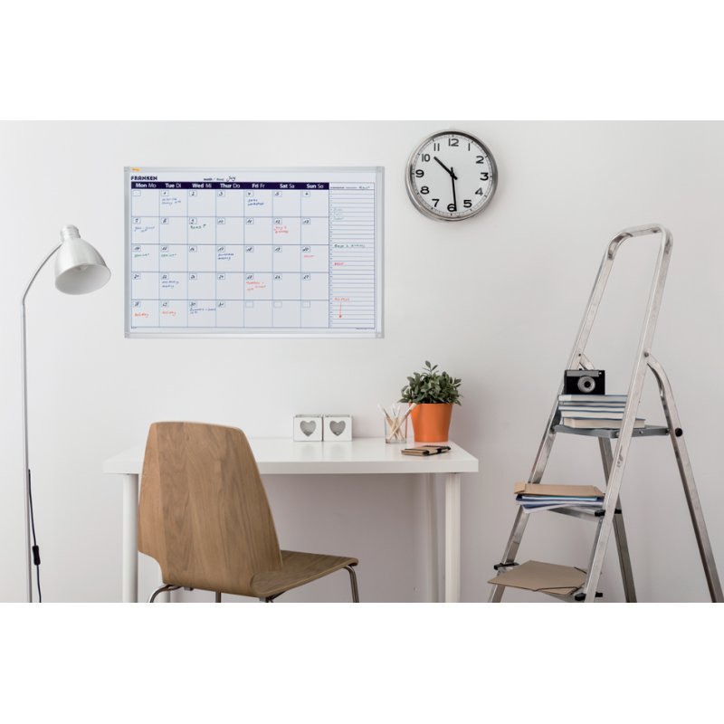 FRANKEN X-tra!Line weekplanner whiteboard, magnetisch beschrijfbaar 900x600 mm