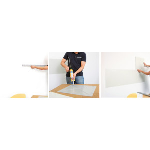 magnetoplan wandbordset 'magnetowand', inhoud: 1 m²