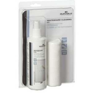 DURABLE whiteboard reinigingsset met microvezeldoek en spray