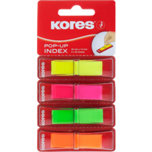 Kores Pagemarker Pop-up plakstrookjes, 45 x 12 mm, gesorteerde kleuren