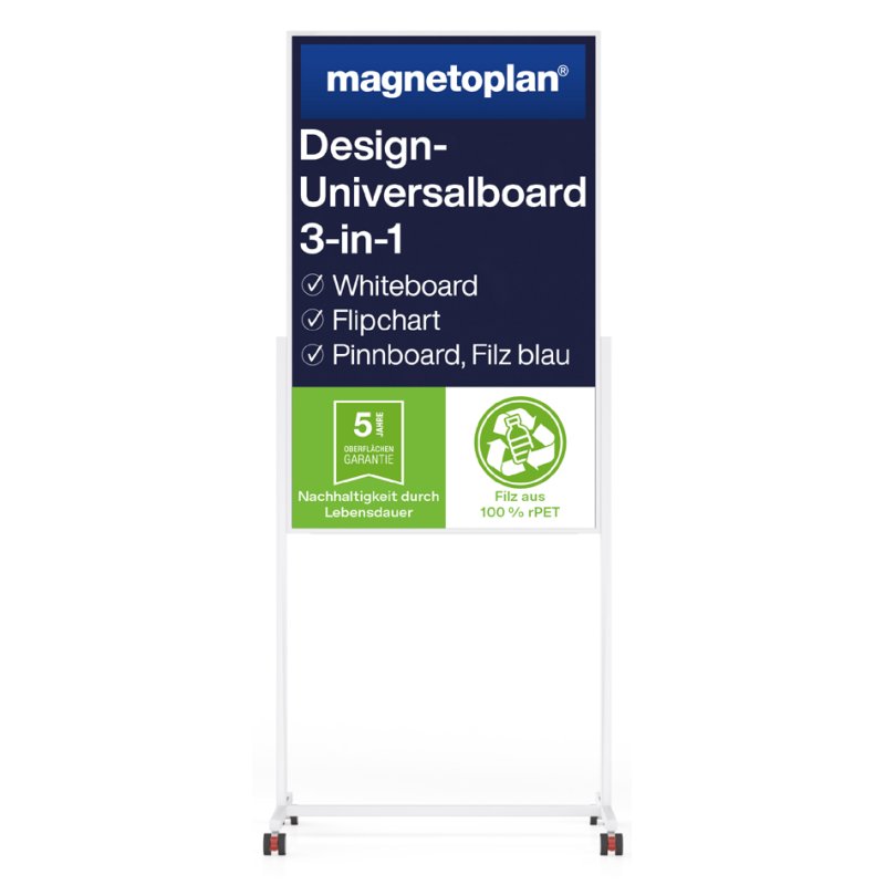 magnetoplan Universal Board, 750 x 1200 mm, blauw