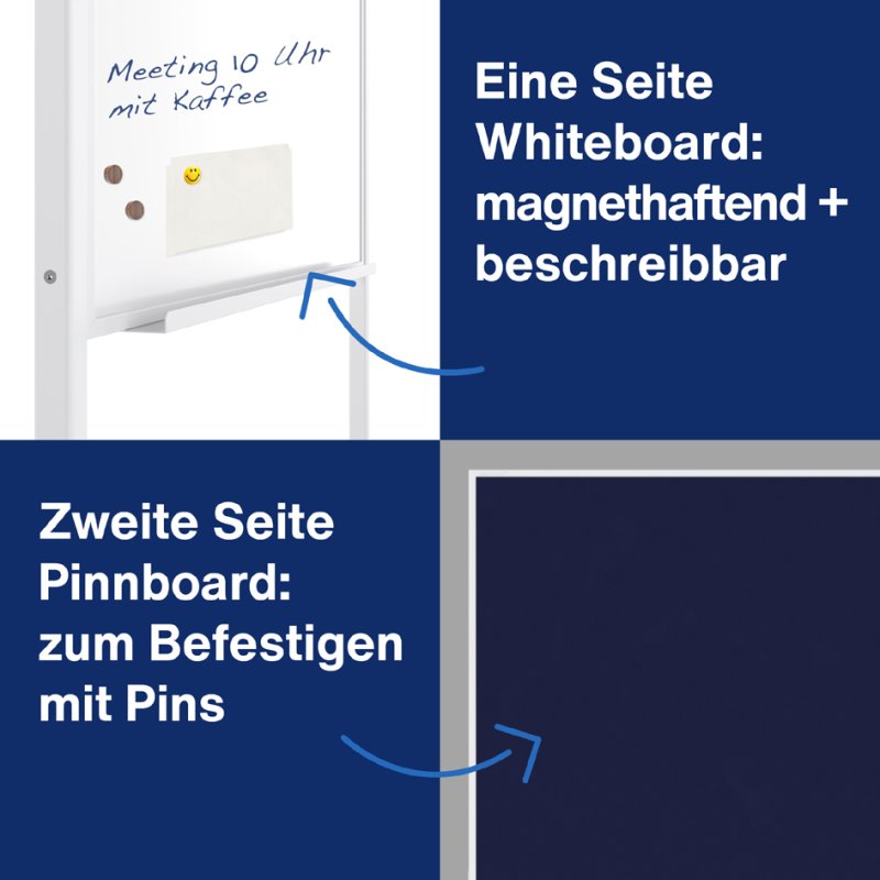 magnetoplan Universal Board, 750 x 1200 mm, blauw