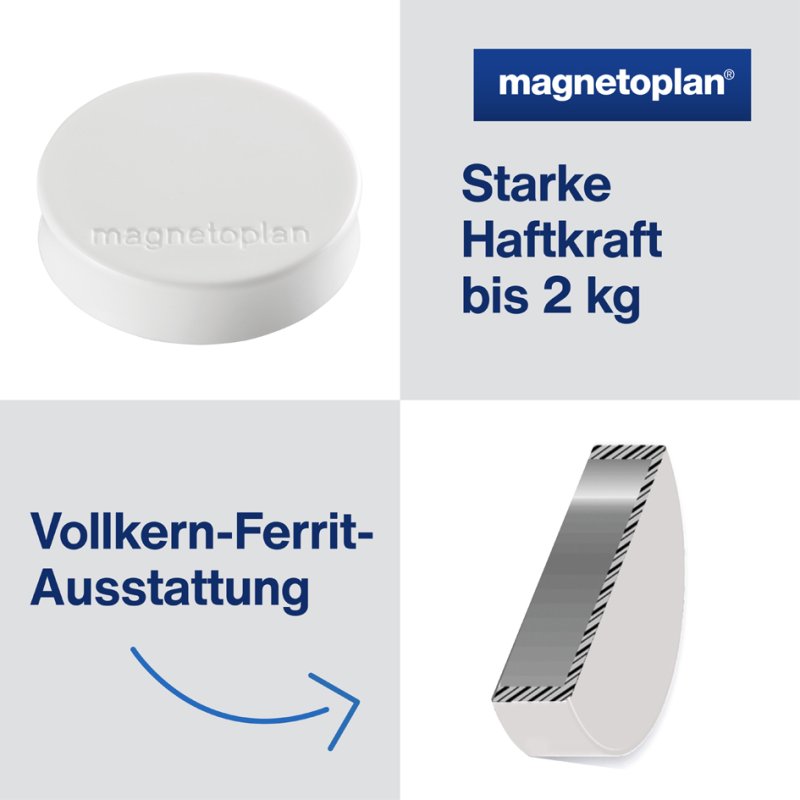 Magnetoplan Ergo magneten medium wit
