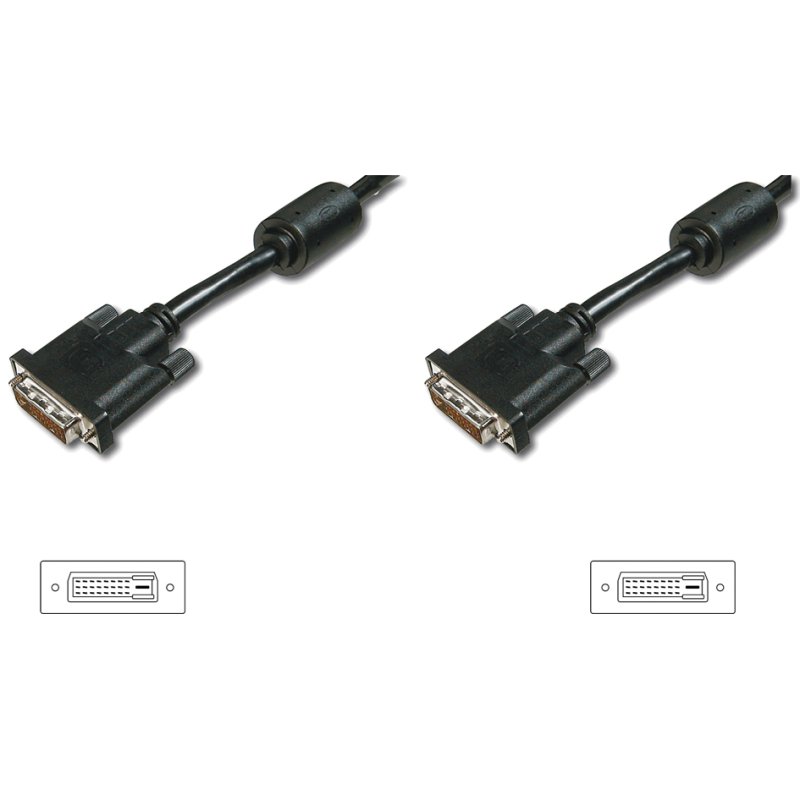 DIGITUS DVI-D Dual Link kabel 3 meter zwart premium kwaliteit