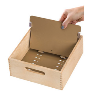 HAN Houten kaartenbak voor 900 kaarten A5 dwars