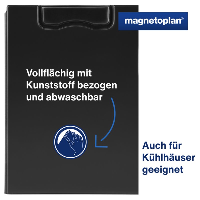 Magnetoplan magnetische klembordmap, zwart