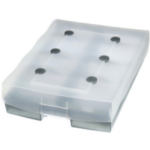 HAN visitekaartendoos Visi VIP XXL, grijs-translucent, voor 2200 kaarten