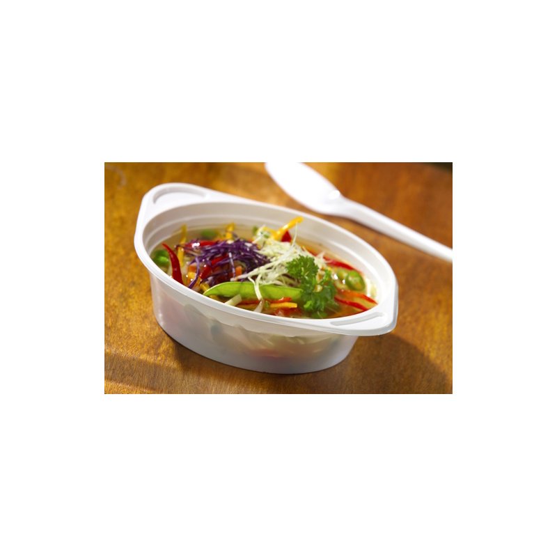 STARPAK Soepkommen kunststof PP wit, 750 ml, 100 stuks