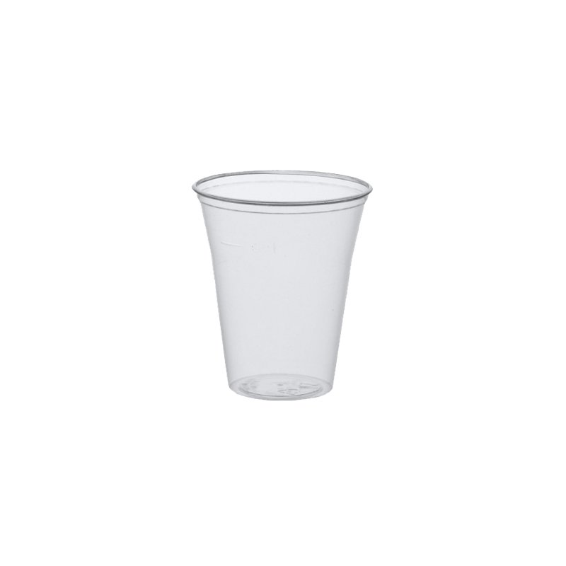 Kunststof drinkbekers polystyreen, 0,4 liter, helder, 75 stuks.