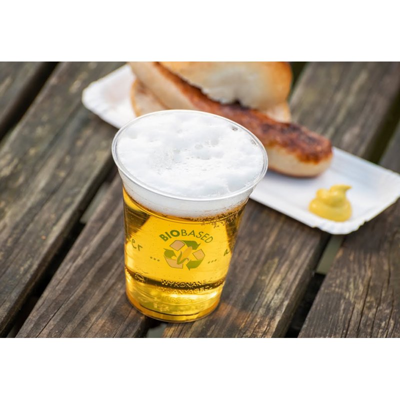 Kunststof drinkbekers polystyreen, 0,4 liter, helder, 75 stuks.