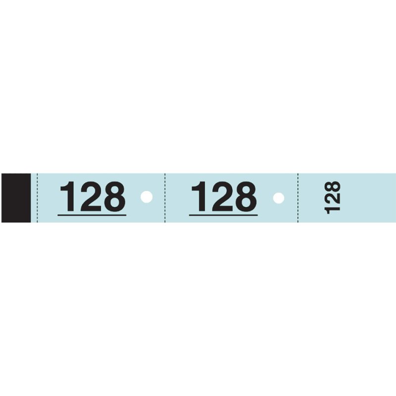 Garderobeblok, 50 vellen van 3 bonnetjes, rood