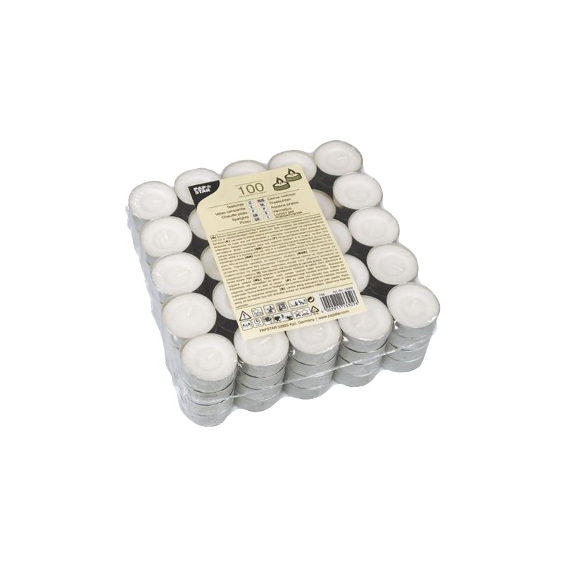 STARPAK theelichtjes wit, diameter 38 mm