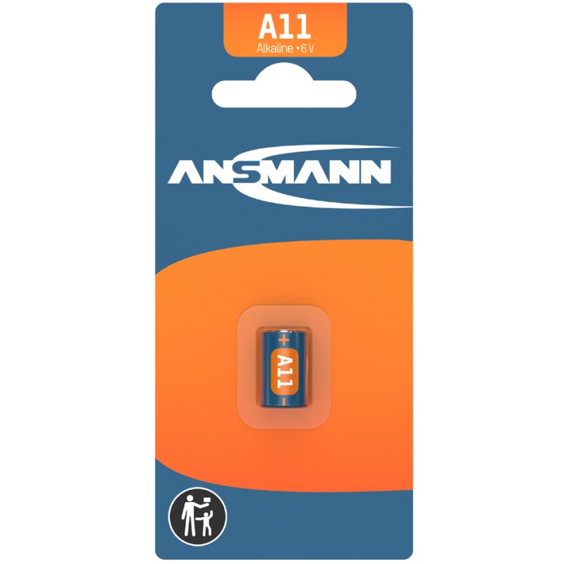 ANSMANN alkaline batterij A11, 6 volt, blister 1 stuks