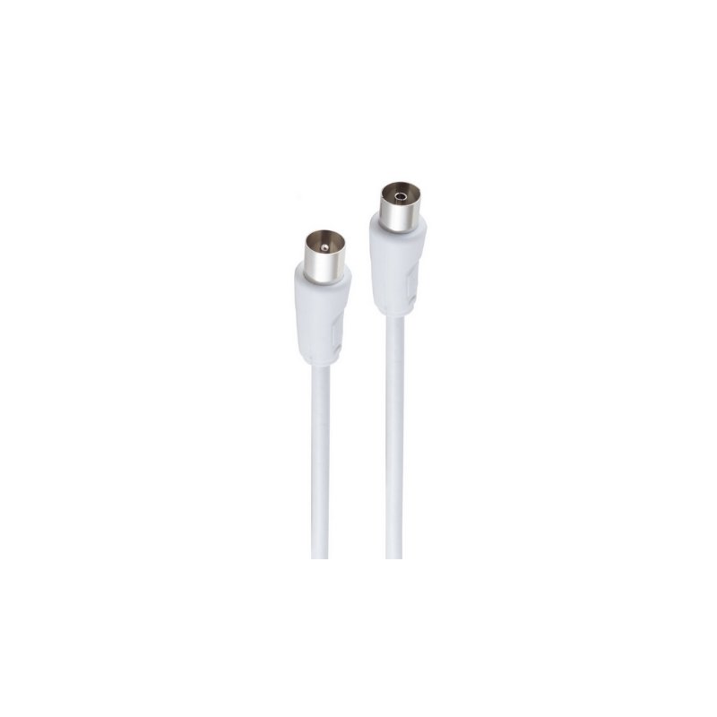 Shiverpeaks BASIC-S SAT-kabel F-connector naar F-connector 1,5m wit