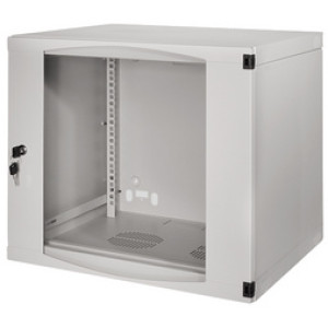 19" wandmontage patchkast, 12 HE, lichtgrijs