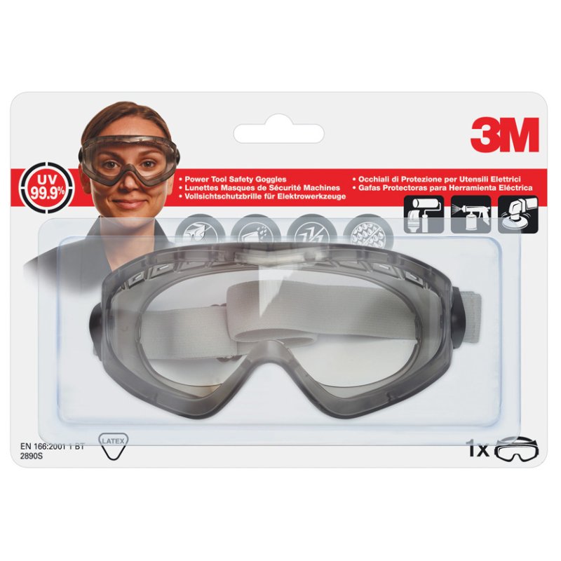 3M Ruimzichtbril 2890SC, heldere glazen