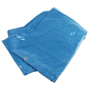 BRÜDER MANNESMANN Afdekzeil, 2,6 x 3,0 m, blauw