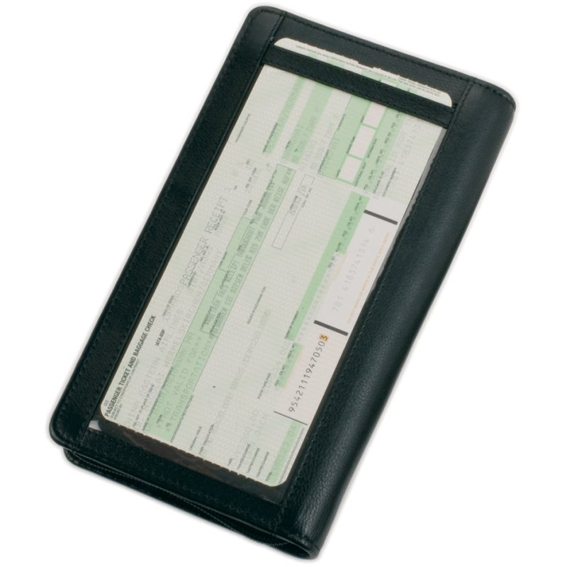Alassio lederen reisdocumentenhouder met RFID-beveiliging.