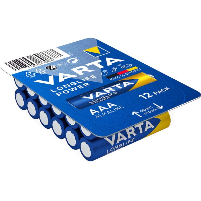 VARTA Alkaline batterijen AAA Longlife Power Big Box 12 stuks