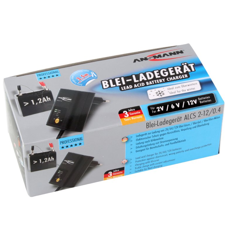 ANSMANN Acculader voor Auto, 2/6/12 Volt