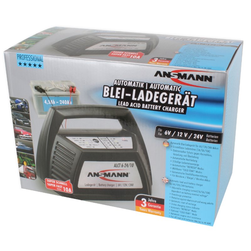 ANSMANN Acculader Auto 6/12/24 Volt