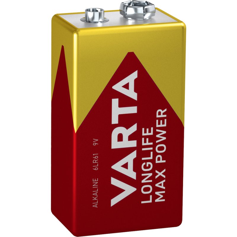 VARTA Alkaline 9V batterij Longlife Max Power E-Block