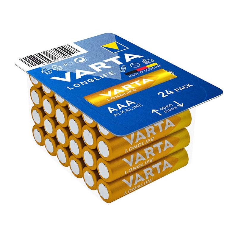 VARTA Alkaline batterijen AAA Longlife Big Box 24 stuks