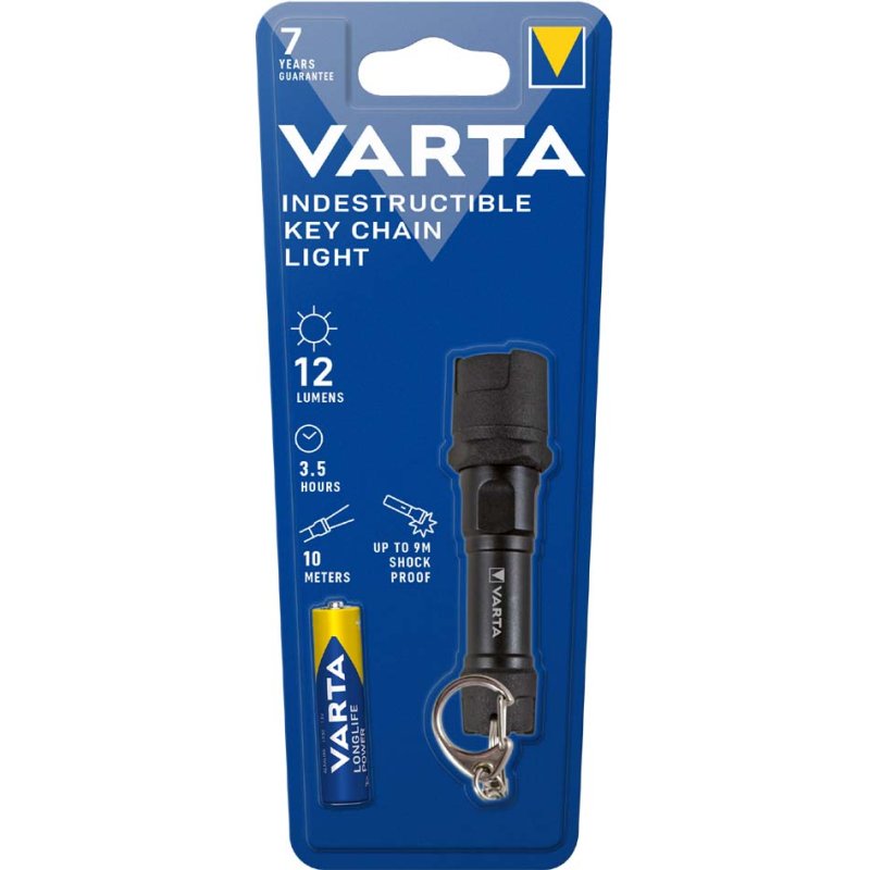 VARTA zaklamp Indestructible Key Chain met AAA batterij