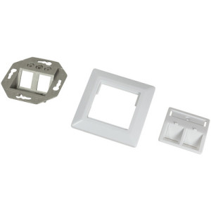 Inbouwdoos voor keystone-modules, 2 aansluitingen