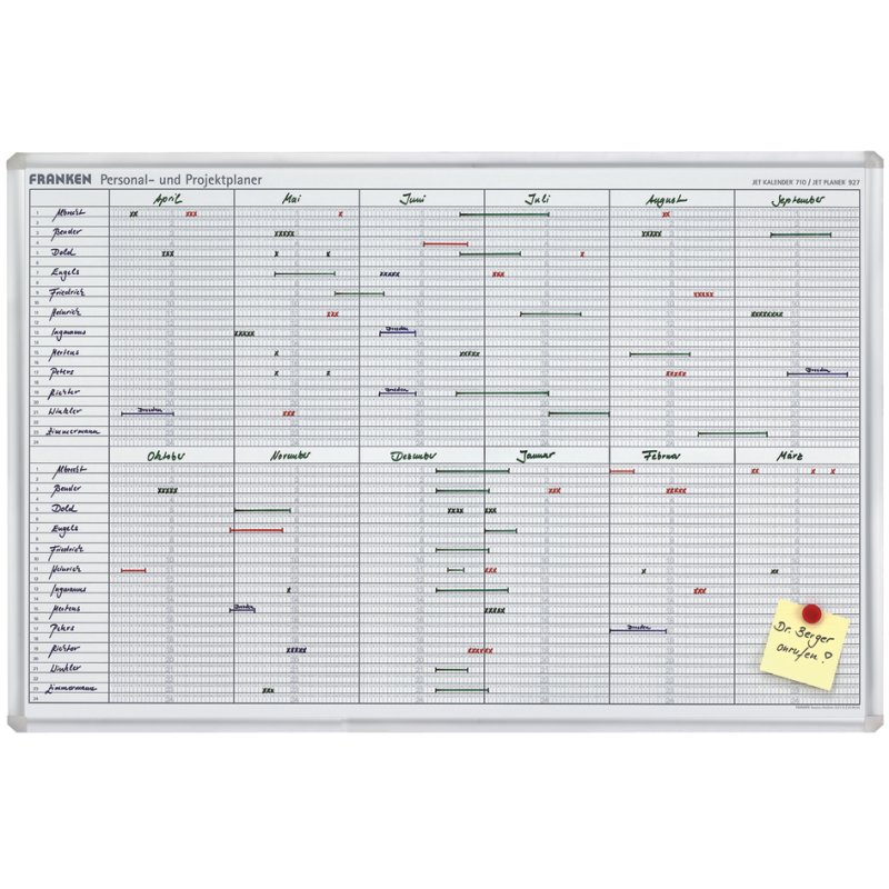 FRANKEN indelingsband voor planningborden, 4 mm x 10 m