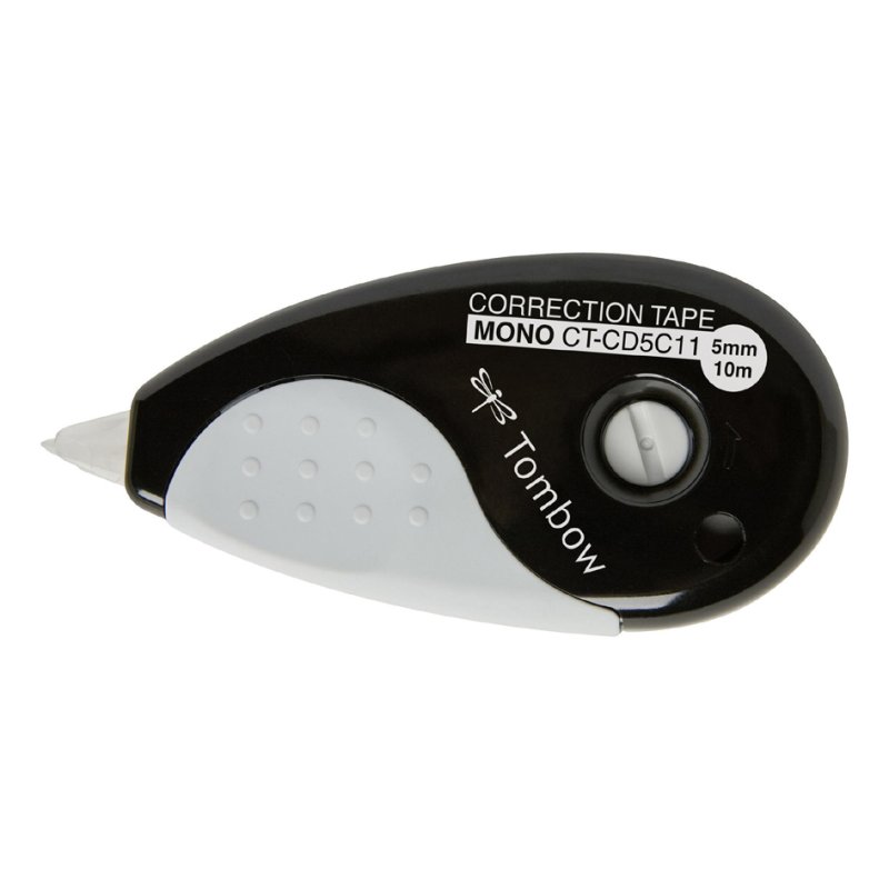 Tombow correctieroller MONO grip 5,0 mm x 10 m zwart