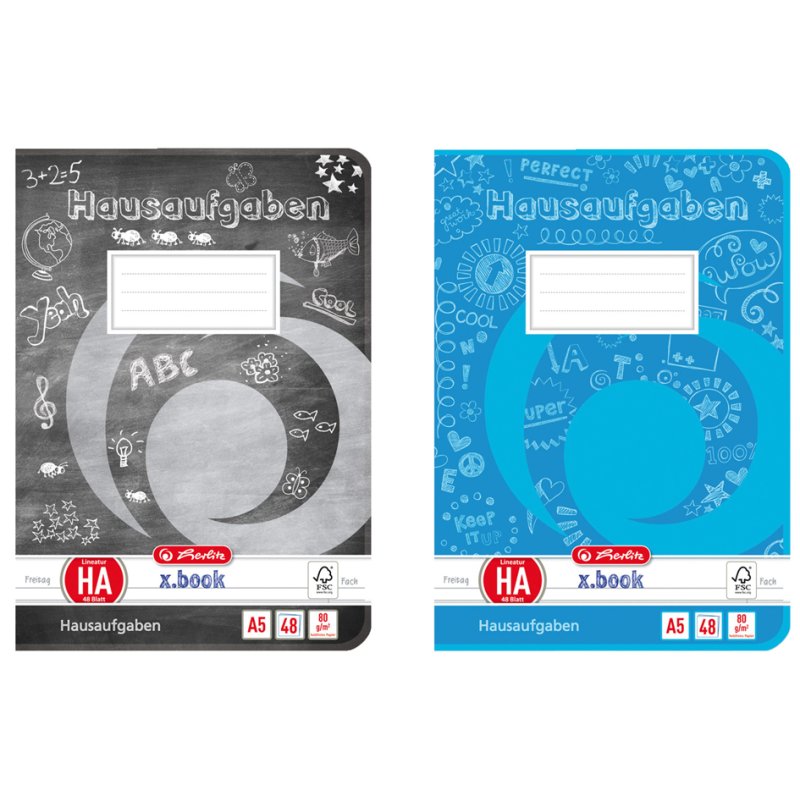 Huiswerkschrift A5, 80 g/m², 48 vellen