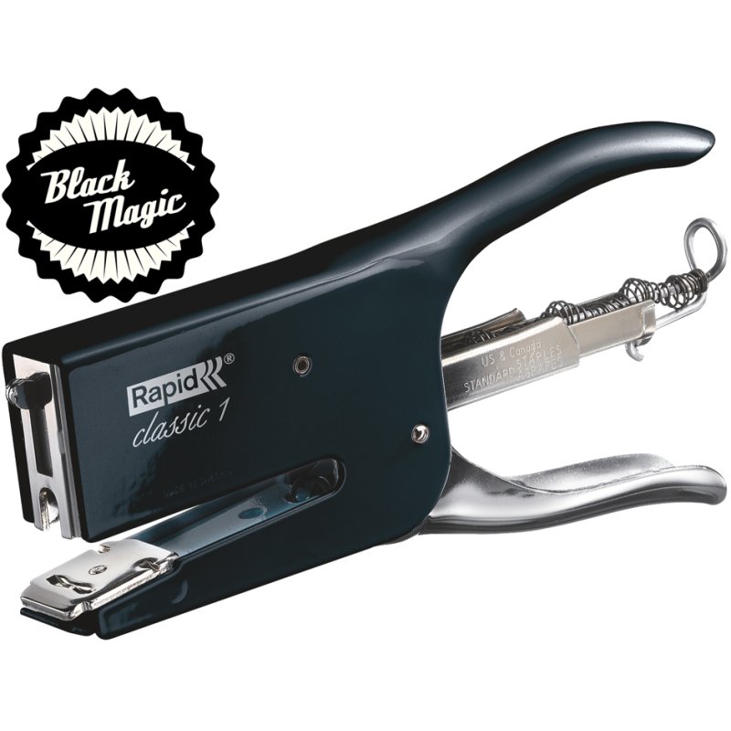 Rapid nietmachine Classic K1 Retro Magic Black zwart