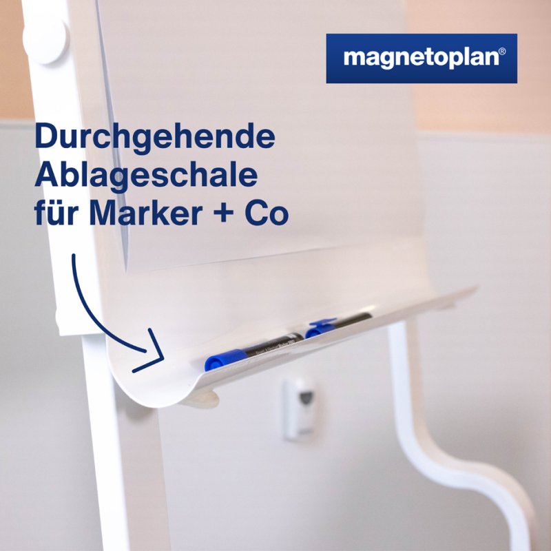 magnetoplan Design-Flipchart evolution plus, wit, 680 x 980 mm, magnetisch