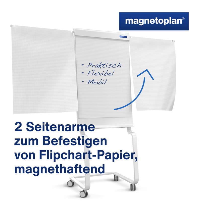magnetoplan Design-Flipchart evolution plus, wit, 680 x 980 mm, magnetisch