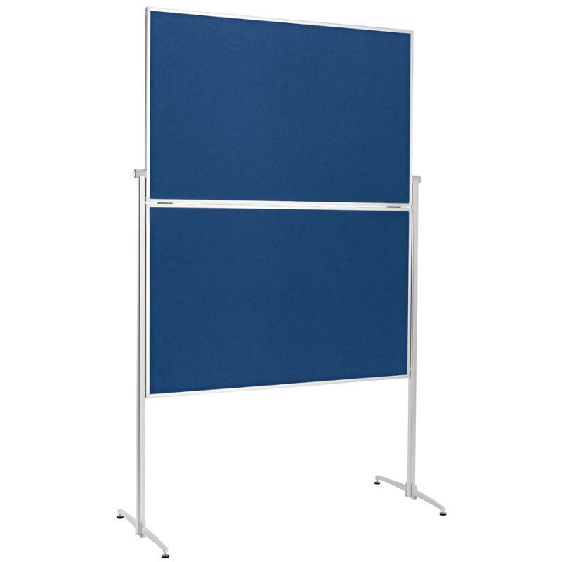magnetoplan moderatietafel, 120 x 150 cm, blauw, inklapbaar