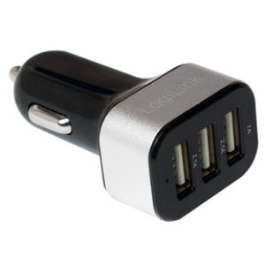 LogiLink USB autolader 12-24V met 3 USB-A poorten 5100mA