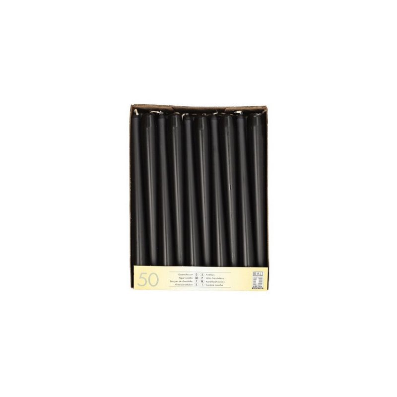 Witte kaarsen, 22 mm, 50 stuks